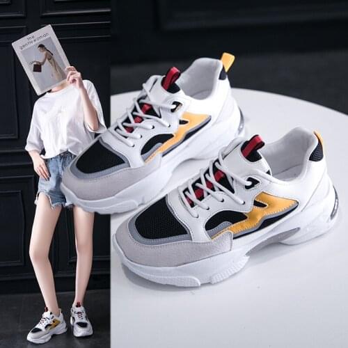 2020 new spring and summer fashion daddy shoes women breathable mesh shoes women thick bottom sports casual shoes X131
