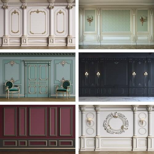 Retro Chic Wall Backdrop Wedding Birthday Party Decor Family Portrait Shoot Photography Background Photo Studio Props Photozone