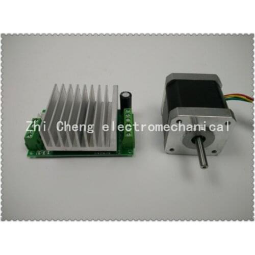 1pcs Nema17 stepper motor / 48mm 1.8A 48N.cm / 2 phase 4-wire + 1pcs TB6600 1 axis 4.5A stepper motor driver