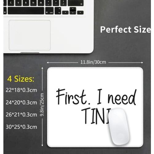 First I Need Tini Mouse Pad DIY Print Tini Stoessel Violetta Leonetta Jortini Serie Merch Idol Cofee