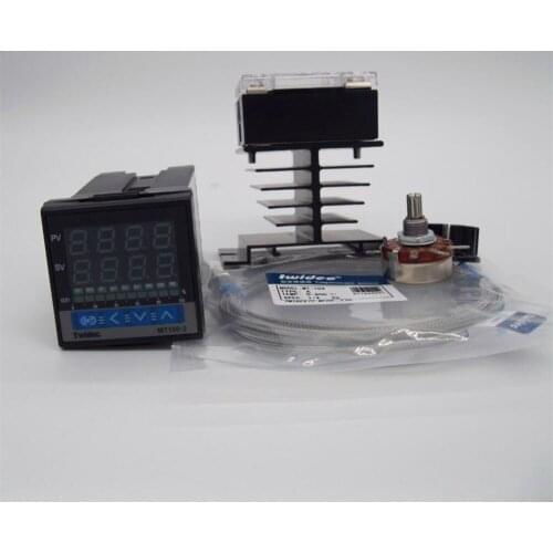 TWIDEC High Quality Digital PID temperature Controller Thermostat 48*48*95 with SSR-40DA 25DA Relay+ heat sink +1m K probe