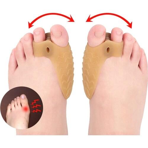 Big Toe Straightener Thumb Valgus Protector Silicone Gel Foot Fingers Hole Toe Separator Bunion Adjuster Feet Pads Relief Pain