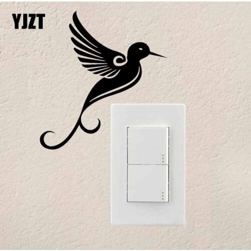 YJZT Interesting Wall Switch Sticker Home Room Decor Vinyl Decal Cartoon Animal Bird S19-0112