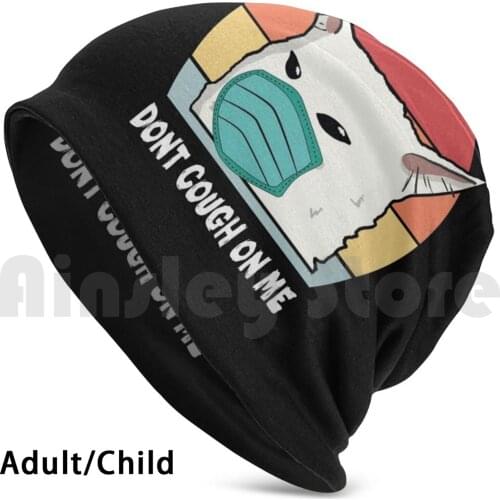 Cat Meme Woman Yelling At Table Dinner Vintage Retro Sunset Beanies Knit Hat Hip Hop Dont Cough On Me Funny