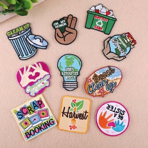 1pcs Exquisite Simple Embroidered Patches Sew Applique Stickers Badge Accessories Decoration Clothing Jeans Handbag DIY