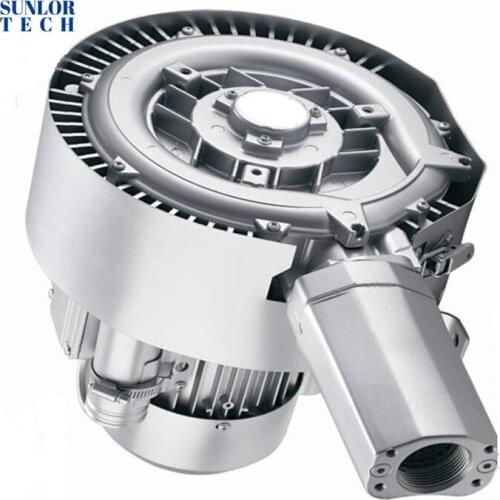 1hp Double section high pressure vortex fan double impeller vortex air pump fish pond aerator ring blower industry