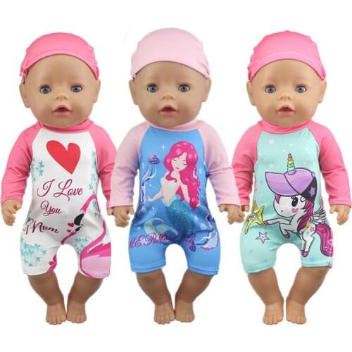 2pcs in 1, New suit leggings Wear For 17 43cm Baby Doll Doll 17 Inch Doll Clothes