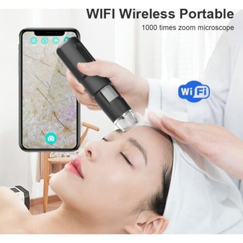 2020 Newest WIFI Wireless Portable 100 Times Zoom Digital 50X -1000x Microscope Magnifier Camera For Android IOS IPhone IPad