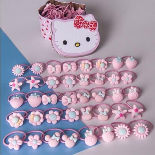 40pcsExquisite Sweet Cute Girlfriend Gifts Everyday Wear Various Hair Rings