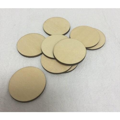 50pcs wooden circle discs blank circle pcs ready to decoration 50mm *50mm