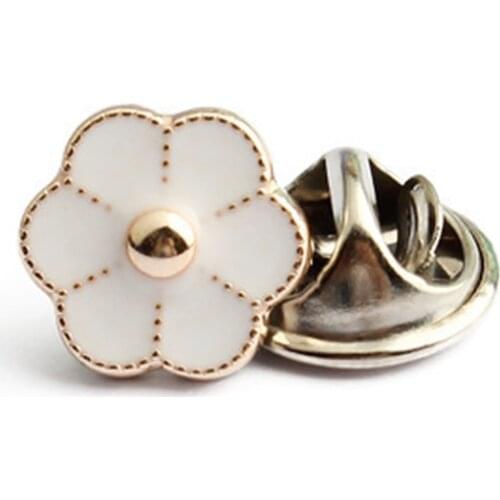 6pcs/set No Sewing Buttons Garment DIY Pearl Nail Accessories Detachable Adjustable Metal Button Clothing Crafts Decorative