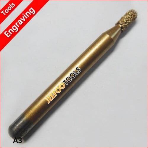 A3 Marble Carve Bit Diamond Tools, Stone CNC Engraving Tools for Router 3D CNC Milling Engraver Cutter