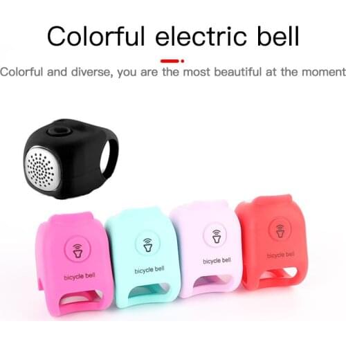 Bicycle Accessories Silicone Bicycle Bell 90db Waterproof Cycling Electric Horn Mini Portable Bike Bells Cycling Handlebar Bell