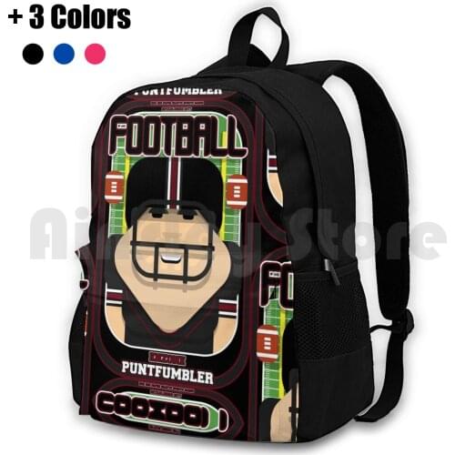 American Football Black And-Enzone Puntfumbler-Version Outdoor Hiking Backpack Waterproof Camping Travel Football American