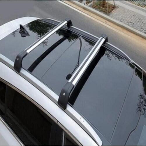 Aluminum Alloy car suitcase summer travel bags and installation of new For KIA Sportage QL KX5 2016- 2017 2 pcs