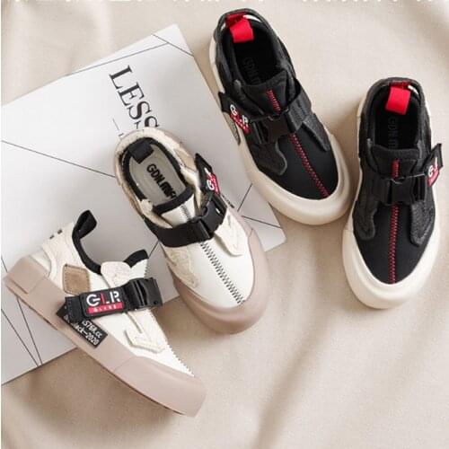 Childrens sports shoes boys 2021 spring and autumn new leather wear-resistant boys shoes non-slip breathable casual shoes