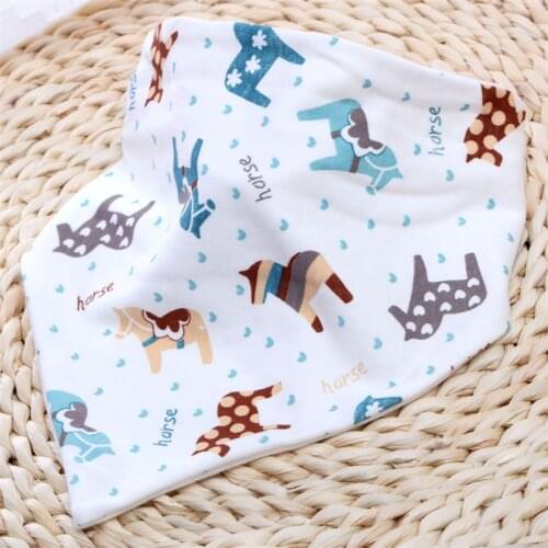 Baby triangle bibs cotton nursing feeding towel Cartoon scarf Newborn Babador newborn infant feeding burp bibs