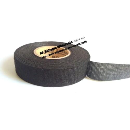 5 Rolls (19mm*15M) Car Truck Automotive DIY Flannel Tape, Single Adhesive High Temperature Resist for Motor Engine, Cable Wire