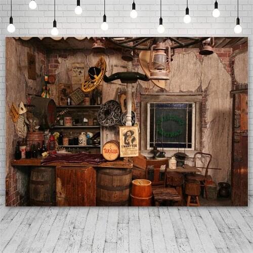 Avezano Photography Background Western Cowboy House Wine Barrel Cellar Backdrops For Photo Studio Photocall Photozone Wallpaper