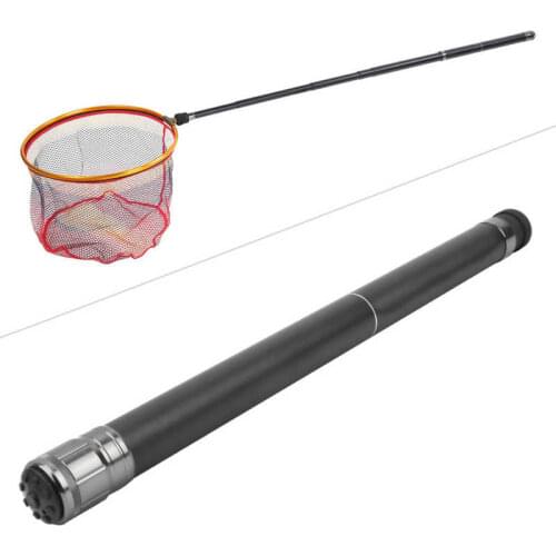 240CM Carbon Dip Net Pole Superhard Telescopic Fishing Pole Equipment Landing Net Gear Extending Fishing Rod Without Net