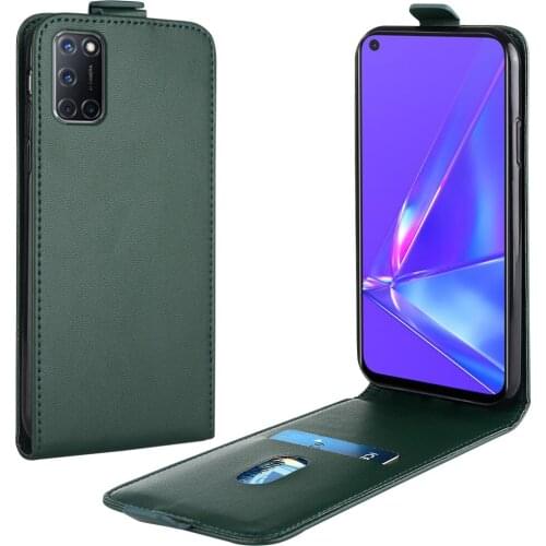 Flip Up and Down Leather Case for OPPO A92 Case CPH2061 CPH2069 Vertical Cover for OPPO A92 A 92 Case Phone Bag