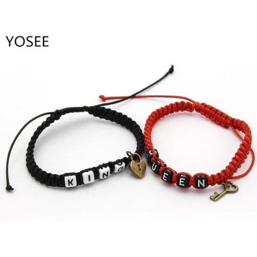 2018 Hot Sale Braided PU Leather Wristband Cuff Punk Magnetic Letter Buckle Bracelet Bangle popular Jewelry Girls lovers