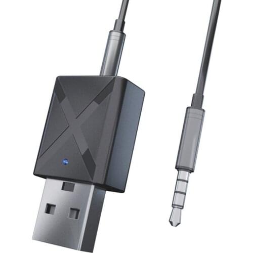 Mini Bluetooth V5.0 Transmitter Receiver 3.5mm AUX Stereo Wireless Bluetooth Adapter For Car Music For TV Newest