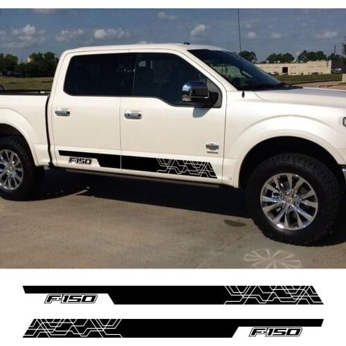 Pickup Door Side Skirt Stickers For Ford F 150 Raptor Truck Graphics Stripes Decor Decals Vinyl Cover Auto Tuning Accessories