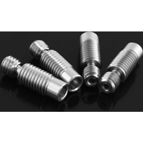 NEW high quality TC4 V6 titanium alloy heat break for E3D V6 HOTEND heater block 1.75MM Filament Smooth