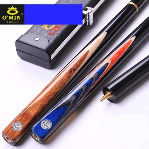 O'min Billiard Snooker Cue Enlighten 3/4 Split 9.8mm Tip High Quality North American Ashwood Shaft Professional Billard Snooker