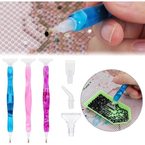 New 5D Resin Diamond Painting Pen Point Drill Pens DIY Craft Nail Art Painting Pen Cross Stitch Embroidery Sewing Accessories
