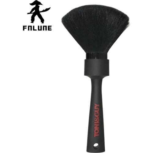 FnLune Shredded Hair Brush Long Handle Tony Cover Dust Brush Fiber Hair Shave Head Clean Soft Brush Hair Brush Hair Sweep Brush