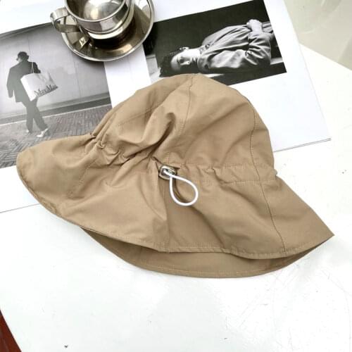 Korean Version Fisherman Hat Female Sun Hats Elastic Adjustment Leisure Causal Thin Bucket Hat Womens hat Womens Summer Hat