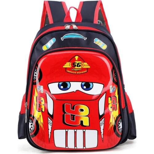 NEW Disney car Cartoon boys bag School children kindergarten backpack boy book bag 1-5 years old