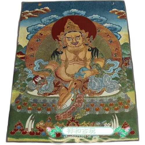 Tibet Buddha Thangka Embroidery Silk Embroidery Nepal Thangka Thangka Painting Lotus