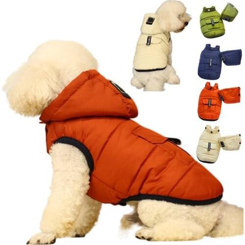 Pet Hoodies Coat Thickening Warm Padded Thickening Hoodies Coat Dog Clothes Costumes Warmth and Comfort Dog Clothing For Dogs