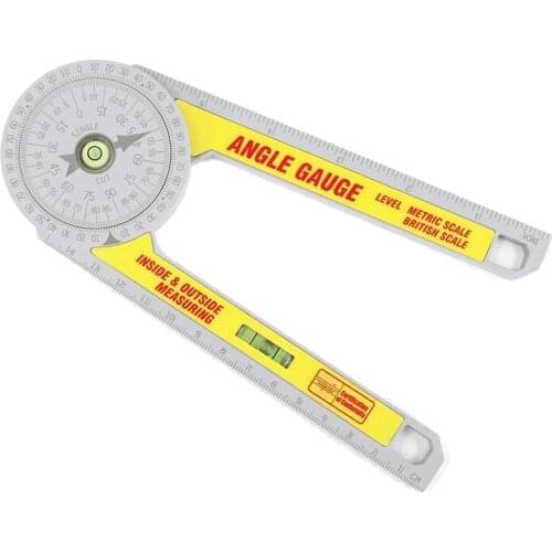 TOP Miter Saw Protractor Angle Finder with High Precision Rectangular Horizontal Bubble Level for Miter Angle on Carpentry