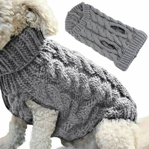 Small Dog Knitted Jumper Knitwear Pet Clothes Chihuahua Puppy Cat Sweater Coats