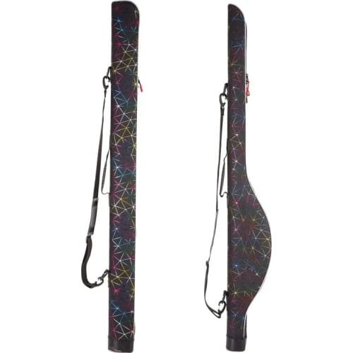 1.25Meter Colorful Big belly sea fishing rod bag Pu hard Fishing tackle bag Waterproof fishing reel bag