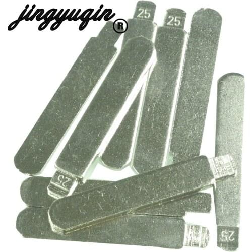 10PCS Remote Folding Flip Flip Blade Blade 25# HON66FH for NEW HONDA, ACCORD, FIT, CITY, NEW ODYSSEY Copper Metal Blank Uncut