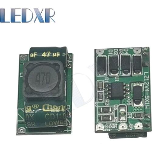 2pcs LED drive power 9W power DC12V input current ≤300MA boost LED drive power board built-in power supply