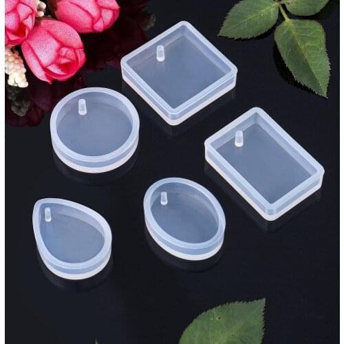 20pcs/set Creative Diy Keychain Pendant Casting Silicone Mould Kit With Keyrings Art Crafts Making Tools
