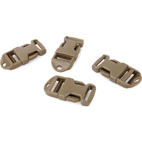 4PCS Tactical Vest buckle Ladder Buckle 3/4 Lanyard Hole Quick Attach MOLLE webbing Buckle