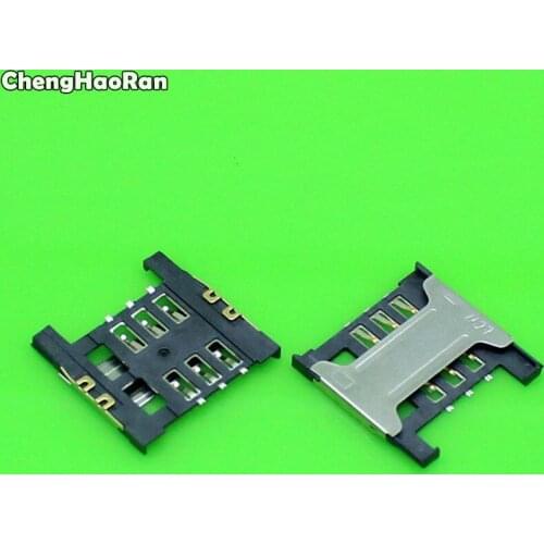 ChengHaoRan 5pcs Sim Card Slot Holder Socket Connector For Huawei C8826D T1100 Y210C Y210S For Lenovo A288t A336 A298T