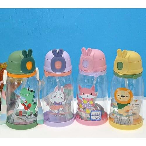 650ml Baby Feeding Cup Baby Feeding Cup Thicken Kids Children Learn Feeding Drinking Water Straw Bottle Training
