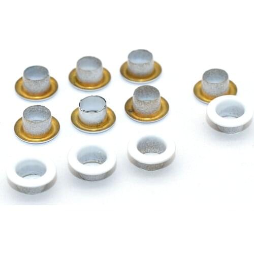 White Eyelet Grommets 4/6mm Grommet Eyelet Metal Grommet Rivets Purse Accessories for Sewing Shoes Bag Making Hardware Canvas