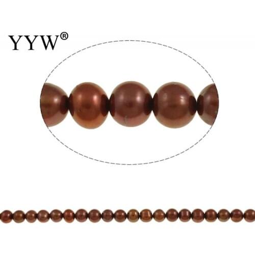 Cultured Potato Freshwater Pearl Beads claret 4-5mm Approx 0.8mm Sold Per Approx 15 Inch Strand