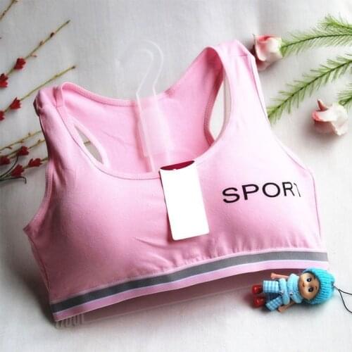 50Pcs/Lot Bra Brassiere Sport Student Lingerie Maiden Children Underwear Underclothes Girl
