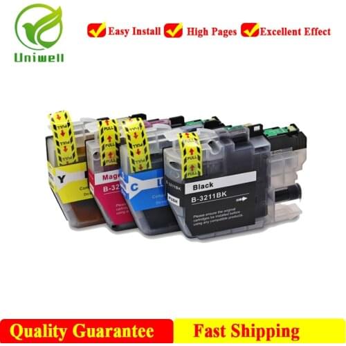 Uniwell LC3211 LC3213 New Compatible Ink cartridge For Brother Printer DCP-J772DW DCP-J774DW MFC-J890DW MFC-J895DW LC3213XL