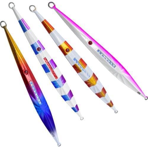 300g Saltwater Metal Casting Fishing Lures Metal Slow Jigging Jigs Artificial Sea Metal Lure Deep Sea Metal Jig Bait